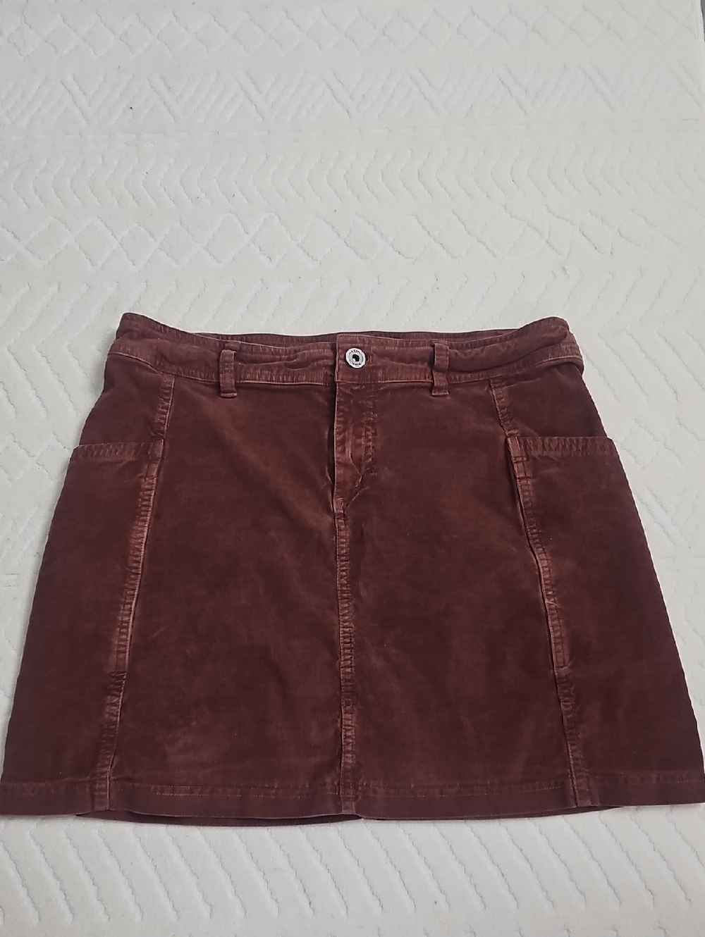 Kuhl Maroon Corduroy Mini Skirt